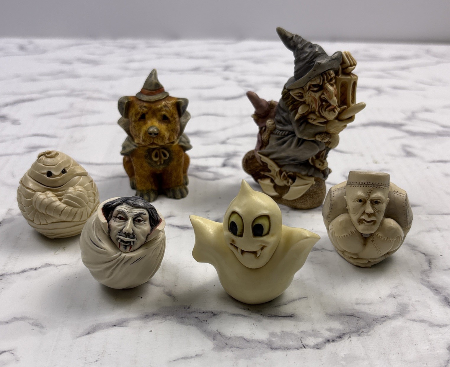 RARE Harmony Kingdom Halloween Collection Figurines Trinket Boxes Lot of 6 🎃 RARE Harmony Kingdom Halloween Collection Figurines Trinket Boxes Lot of 6 🎃