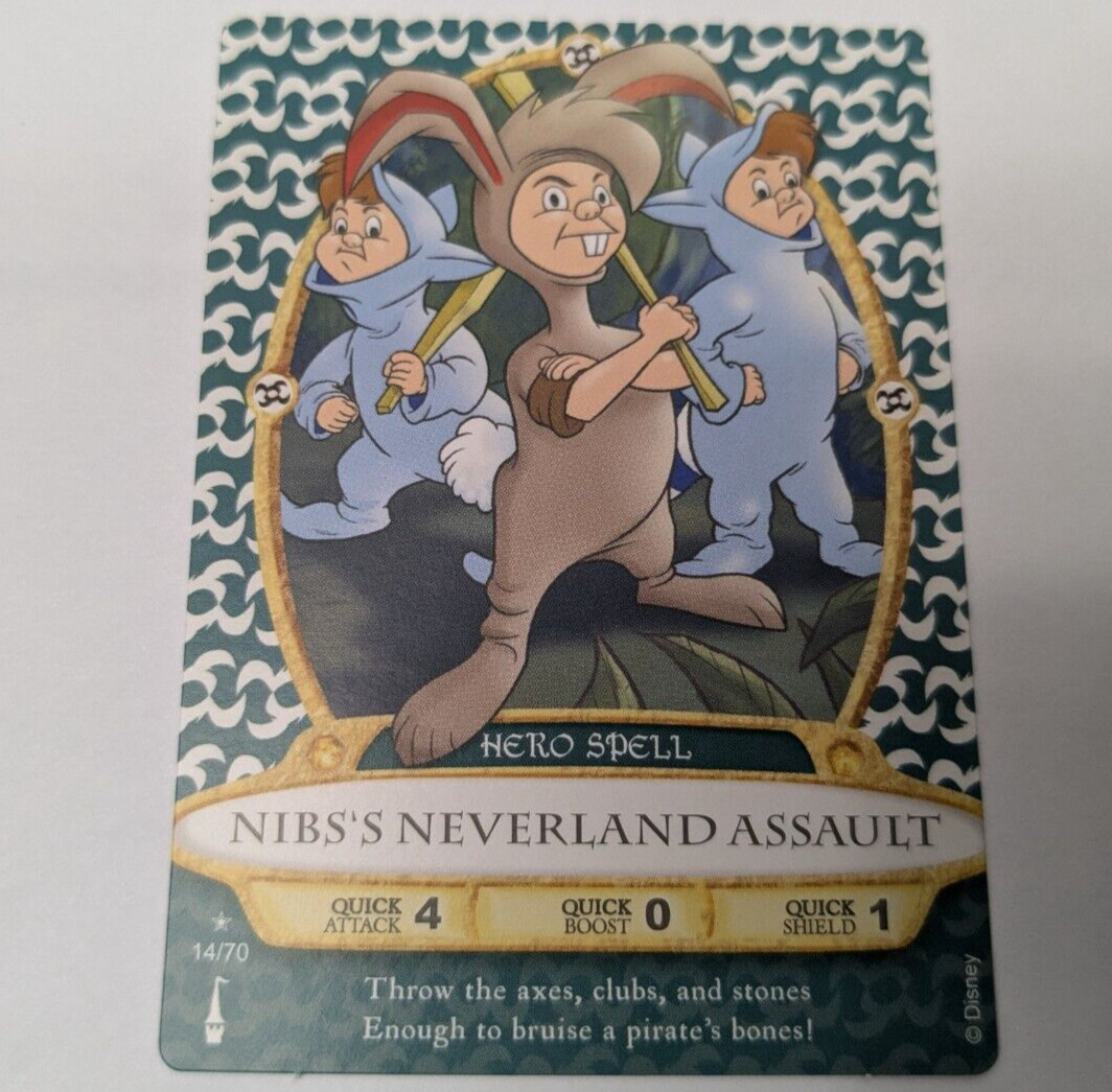 Sorcerers of the Magic Kingdom SOTMK 14/70 Nib\'s Neverland Assault 14 Rare Star