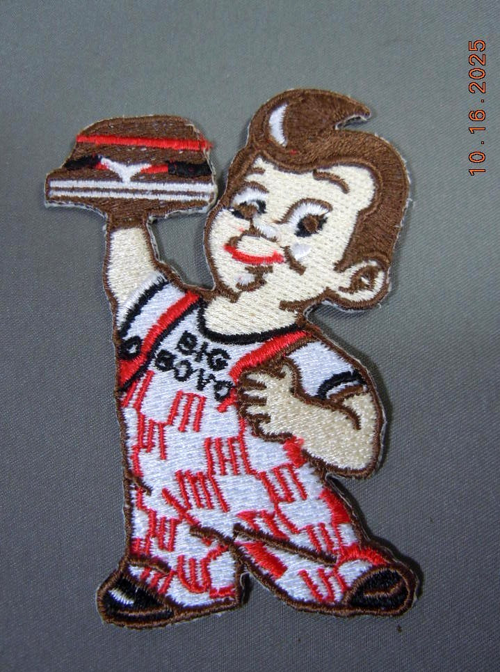 BIG BOY Embroidered Iron-On Patch - 3.5\