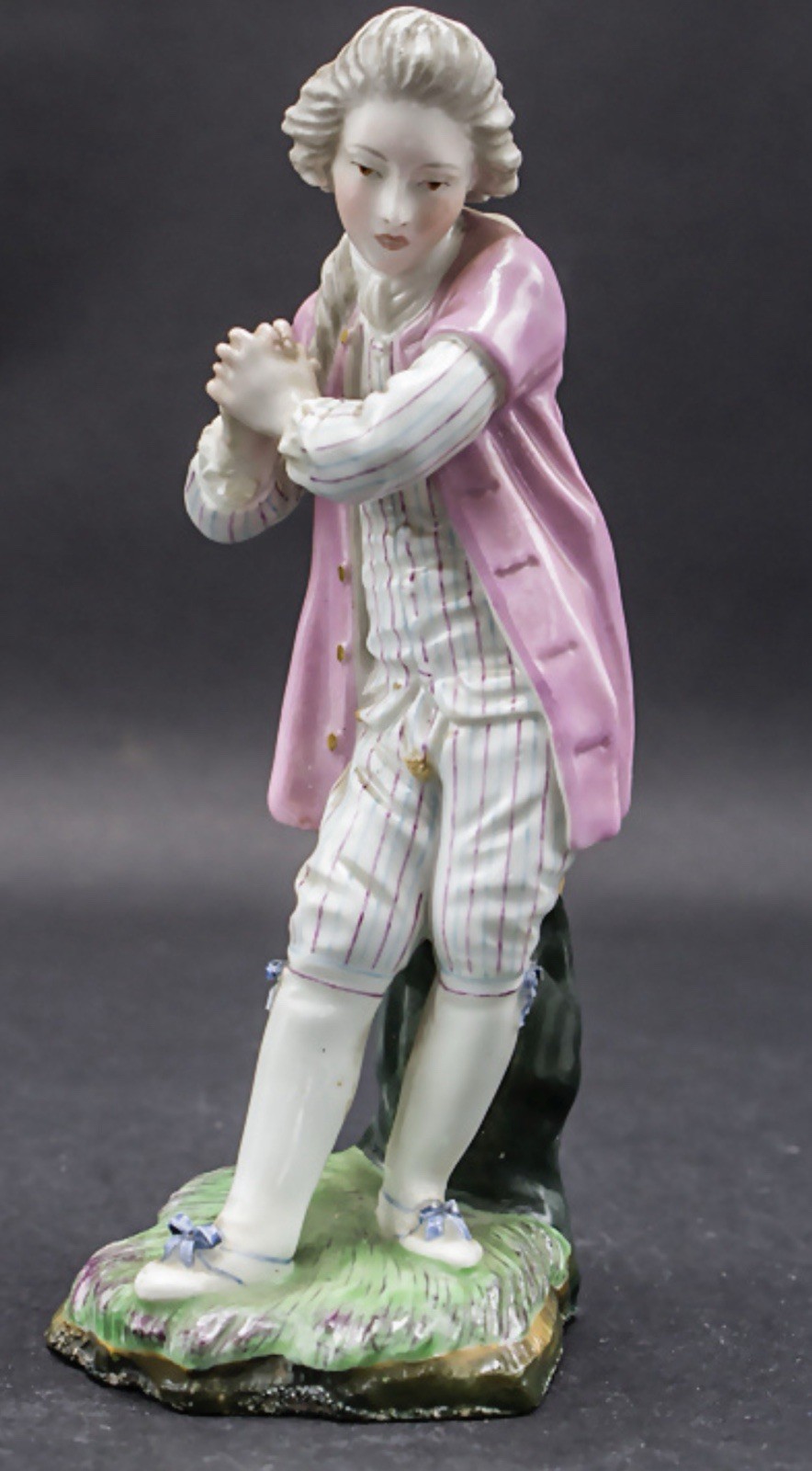 Antique 18th Century Höchst (Hoechst) Porzellan Lamenting Boy, c. 1775-80