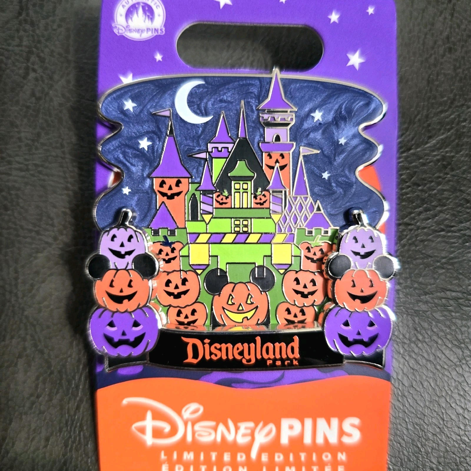 2026 Disney Parks Halloween Pumpkin Castle Pin Marbleized Fill LE 4000