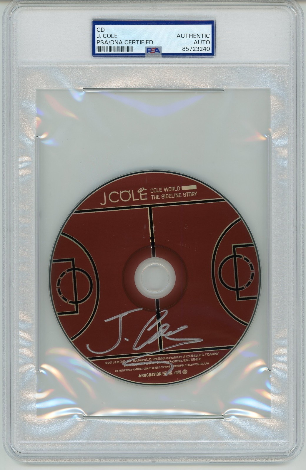 J. Cole ~ Signed Autographed Cole World: The Sideline Story CD ~ PSA DNA Encased