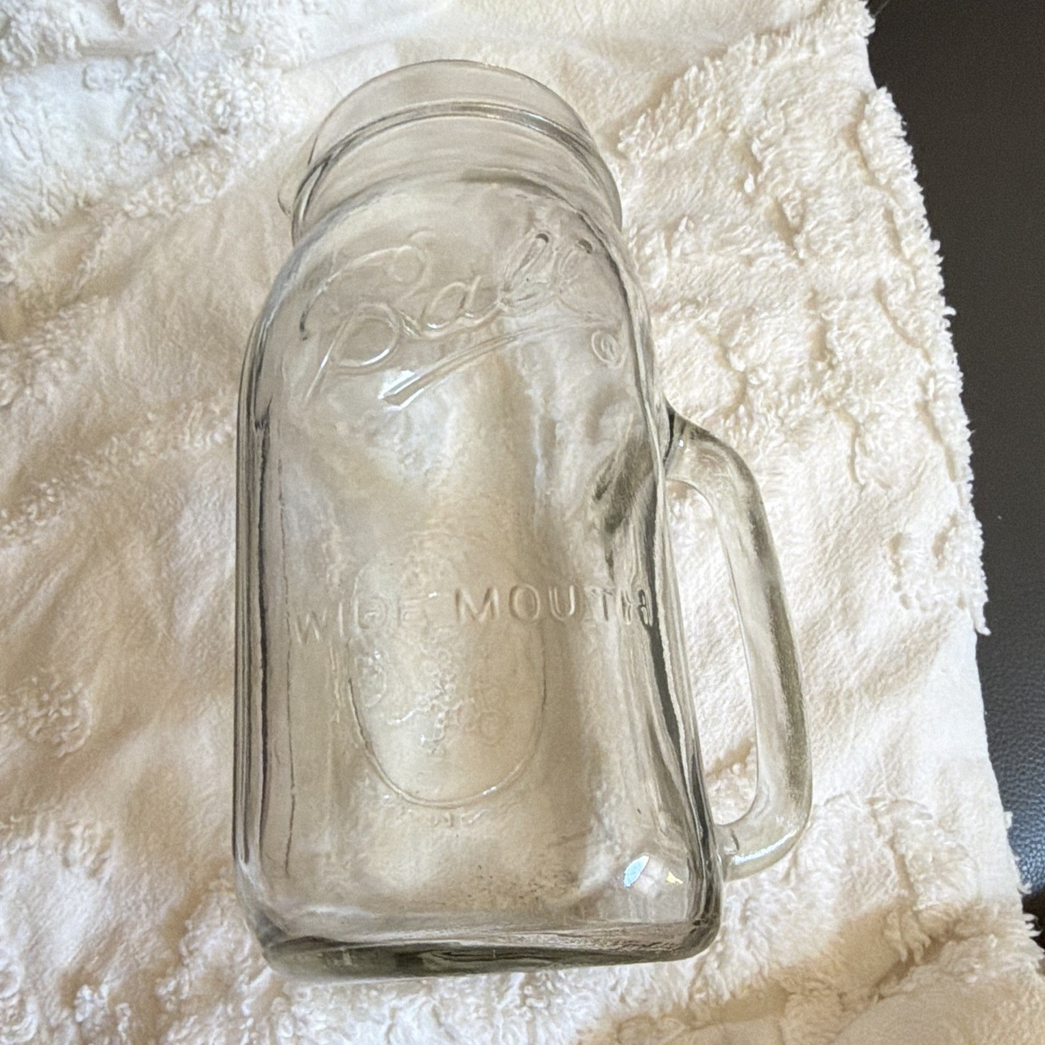 Vintage Ball Clear Glass Pitcher  Beautiful