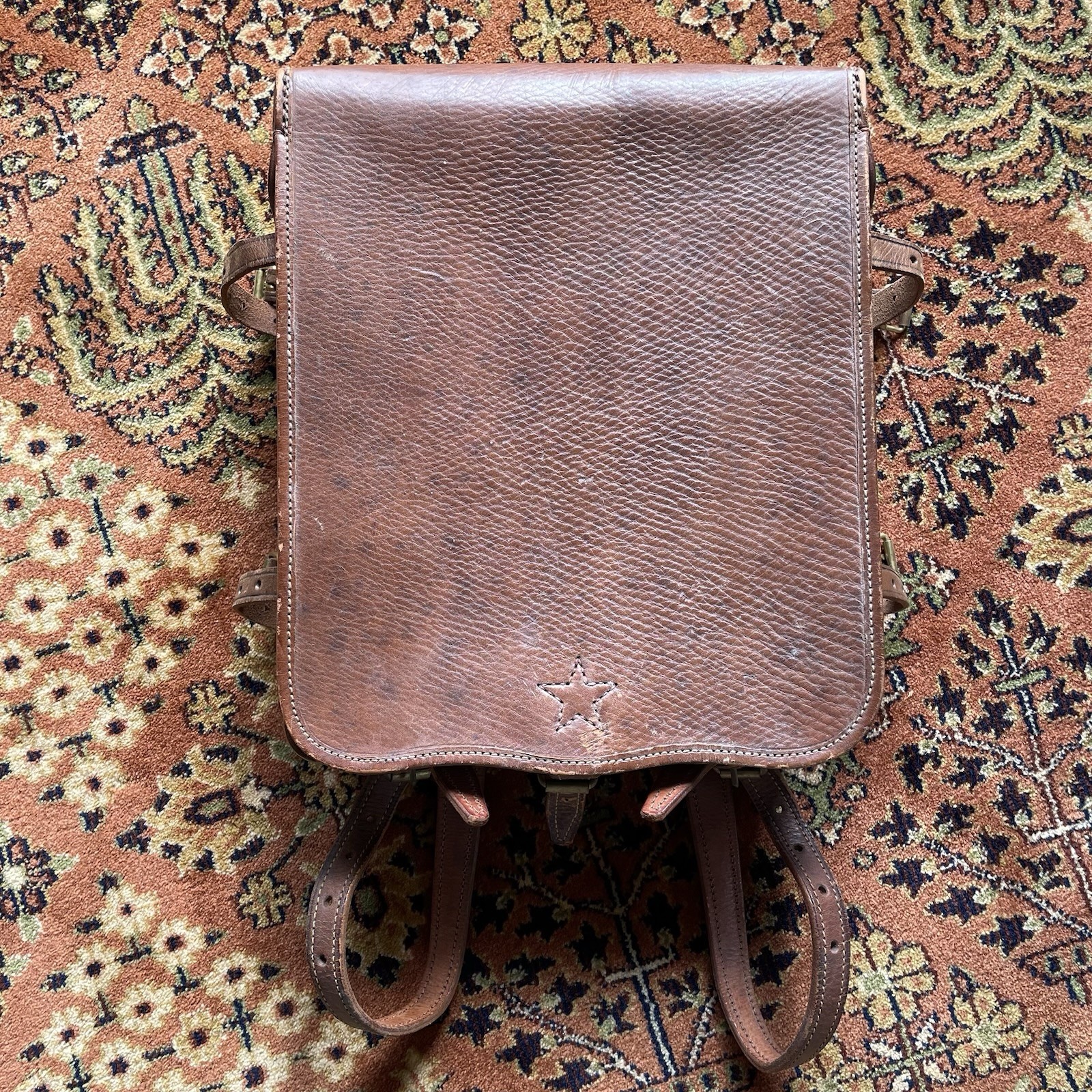 WWII Imperial Japanese Army Officer\'s Leather Backpack – Named Second Lieutenant