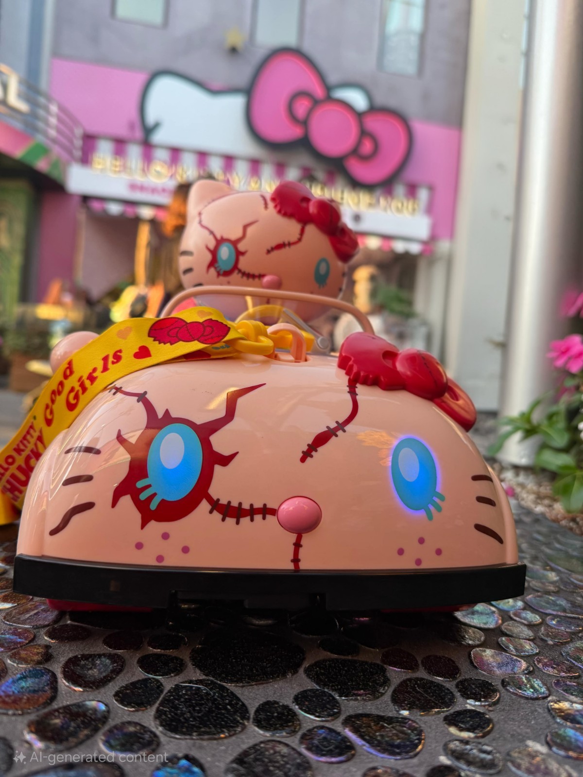 HHN Universal Studios Chucky Hello Kitty Car Popcorn Bucket Halloween Horror 
