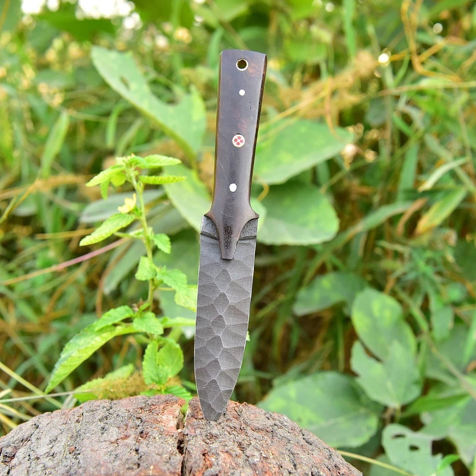 hand Forged Railroad Spike Carbon Steel Hunting Dagger Blank Blade Knife 2377