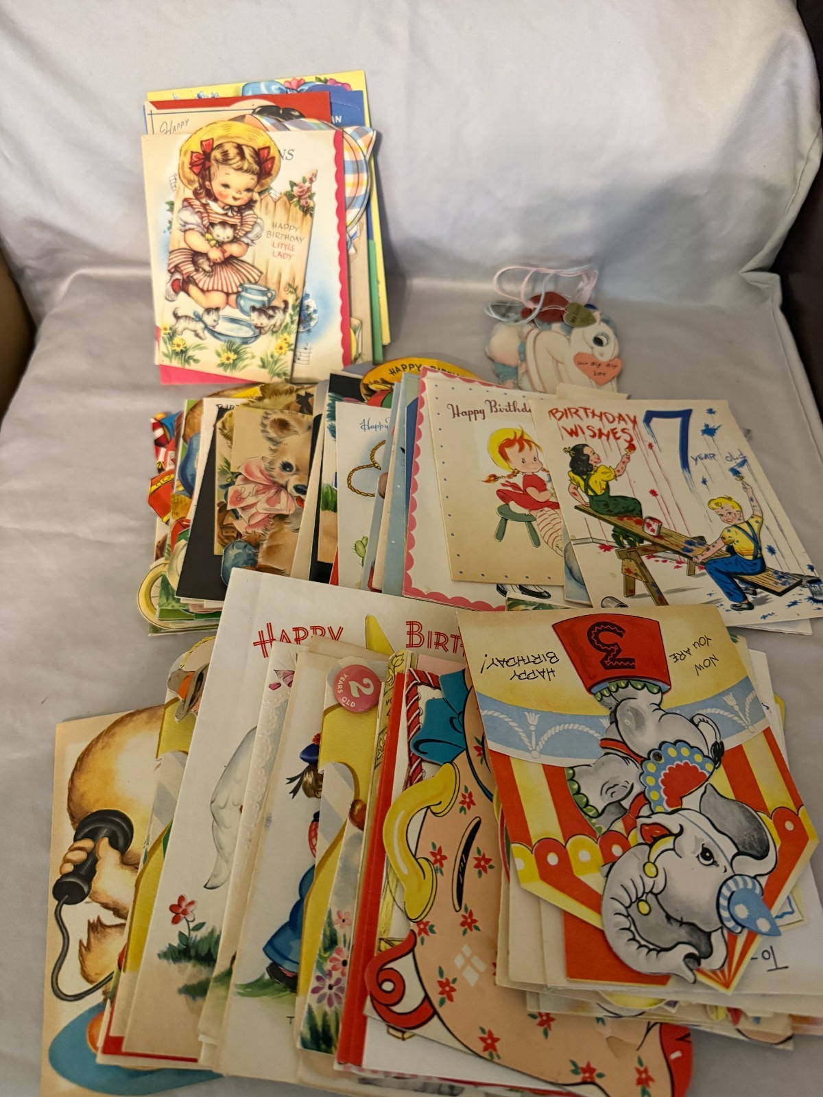 Vintage 1940S -1950s large lot Birthday Cards