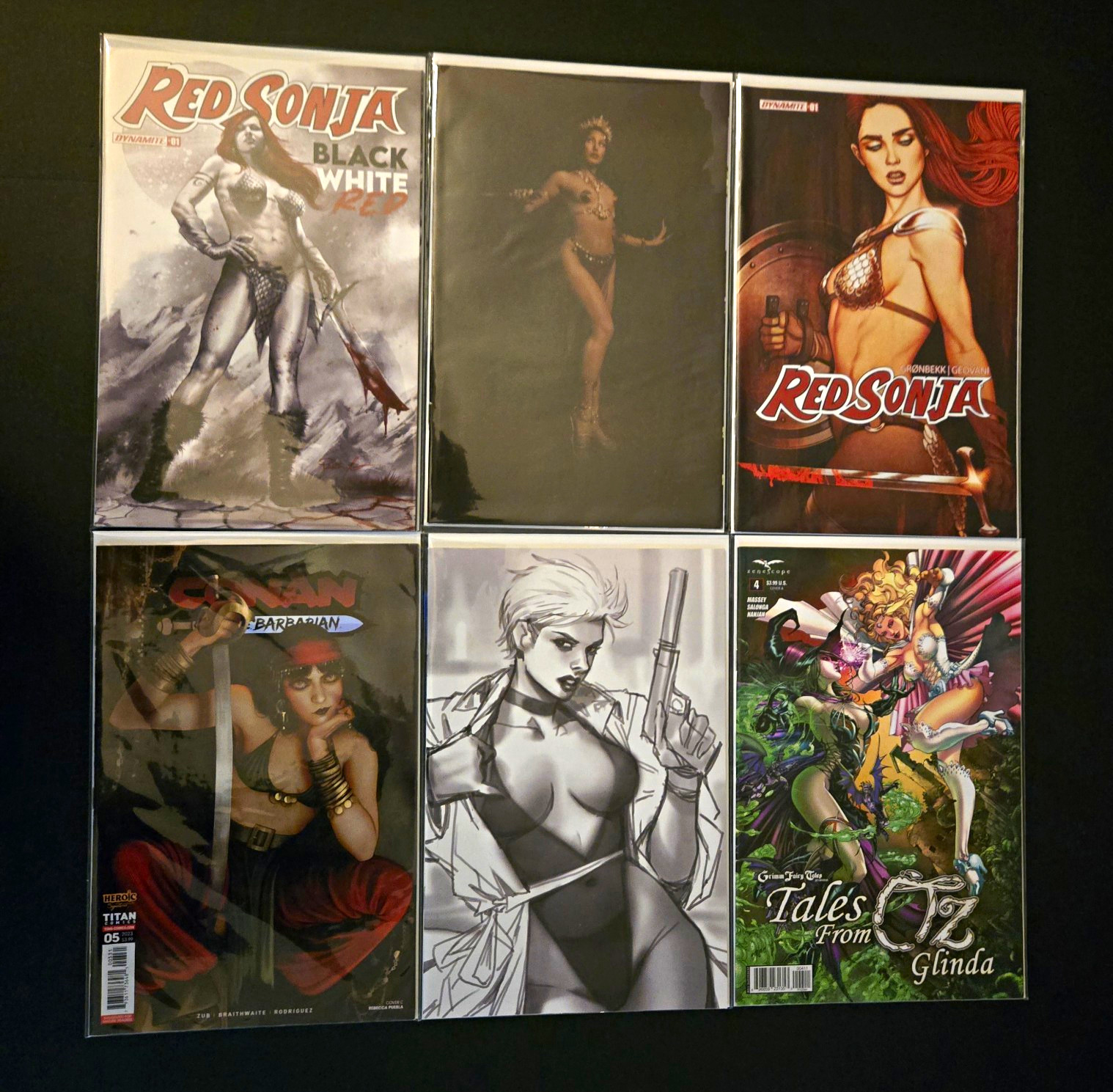 Red Sonja,Conan,John Carter,Gun Honey, Grimm' Comic Book Lot Jenny Frisson, Chew