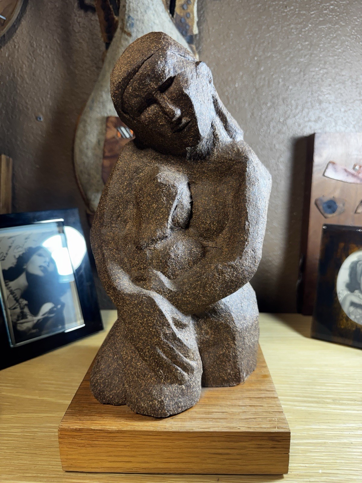 Mother And Child, Contemporary Earthenware Sculpture