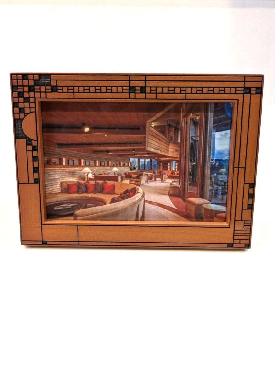 Frank Lloyd Wright MoMA Geometric Wood Picture Frame
