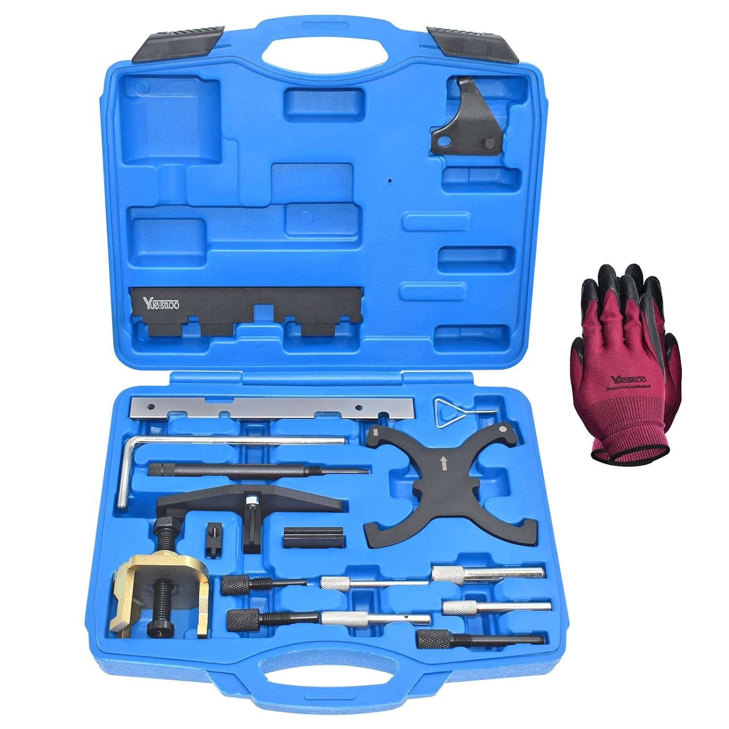 Engine Timing Tool Kit 18PCS Camshaft Flywheel Locking Tools Comp 303-1097 Engine Timing Tool Kit 18PCS Camshaft Flywheel Locking Tools Comp 303-1097