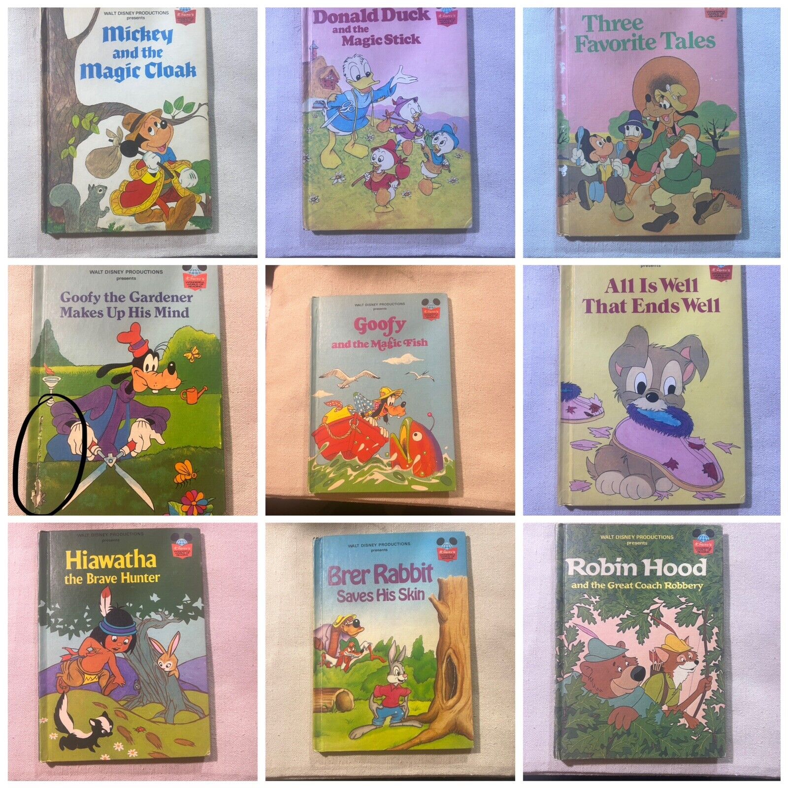 1970's Walt Disney's Wonderful World Of Reading Children's Books, Bundle of 29