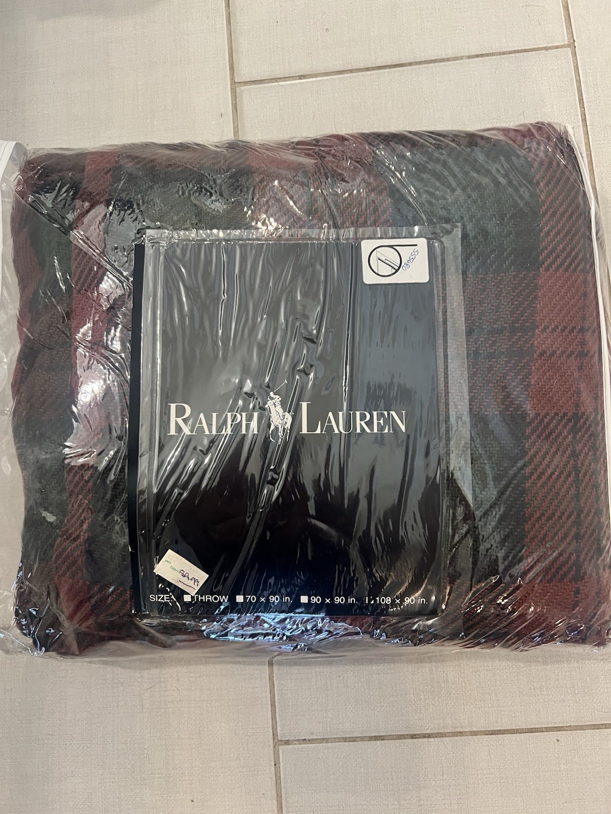 Vintage 1990s Ralph Lauren Blanket 108x90 – Supima Cotton Plaid Original Pack Vintage 1990s Ralph Lauren Blanket 108x90 – Supima Cotton Plaid Original Pack