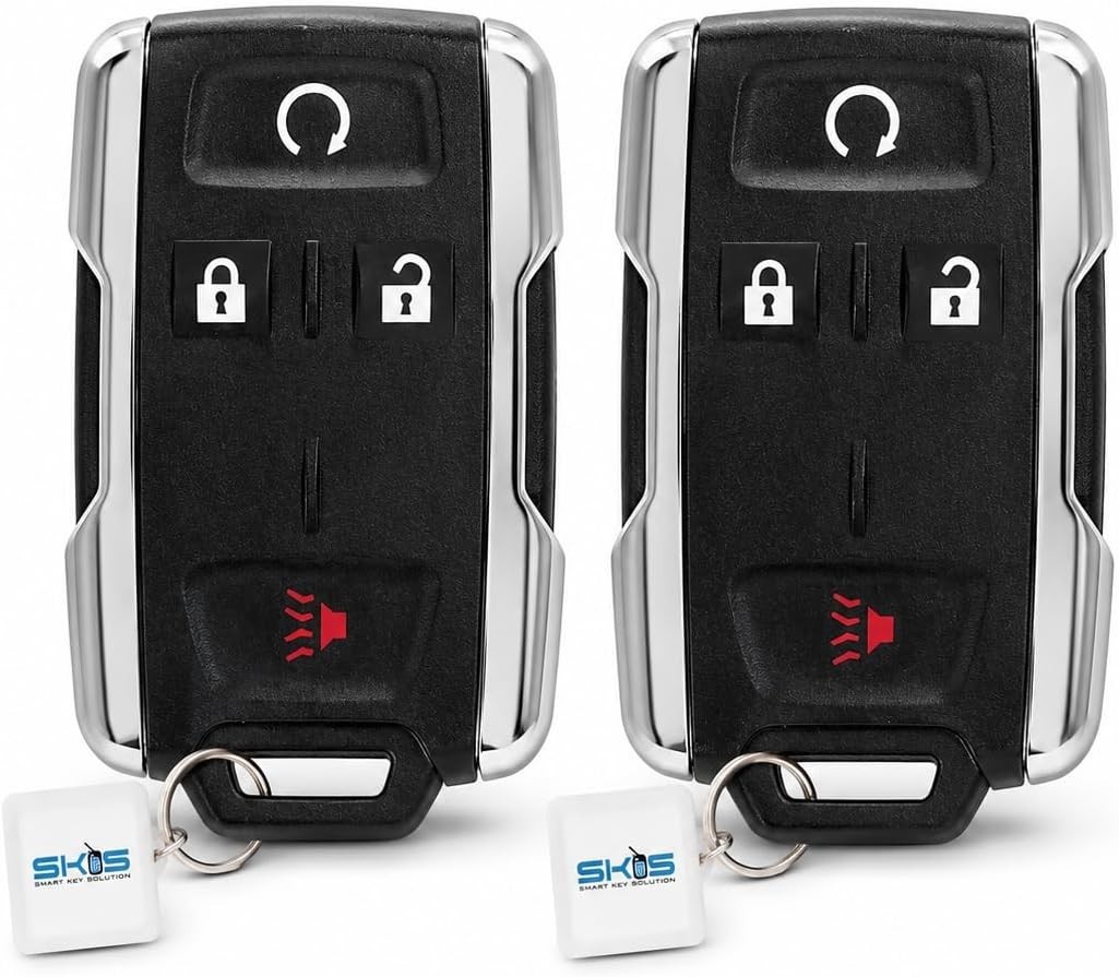 SKS 2 Key Fob Replacement Compatible for Chevy Silverado GMC Sierra 1500 2500 HD