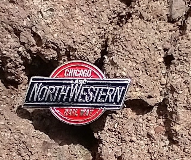 Chicago & Northwestern Railway railroad rail road train Hat Pin Tie Tack Lapel Chicago & Northwestern Railway railroad rail road train Hat Pin Tie Tack Lapel