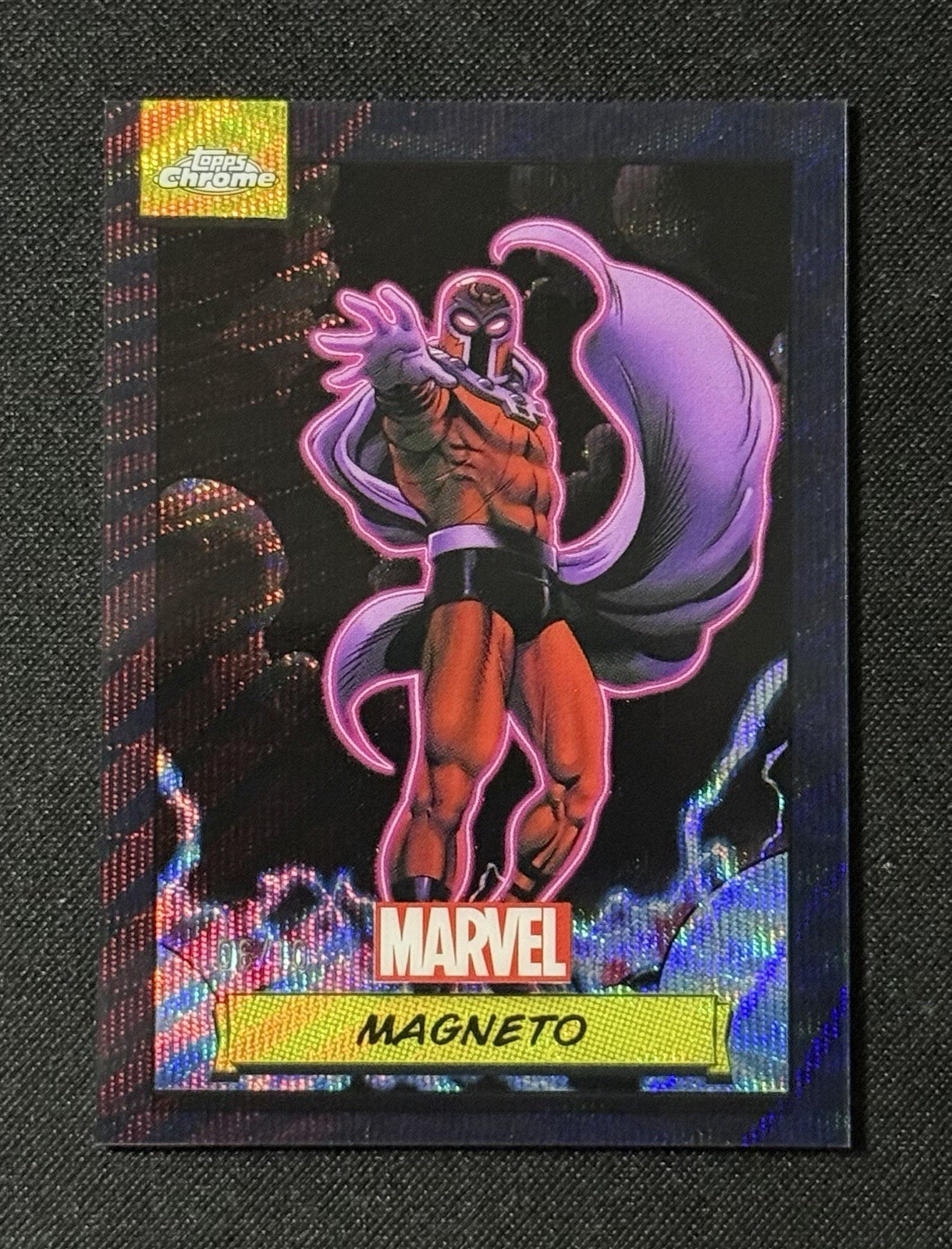 2024 Topps Chrome Marvel Magneto Black Wave /10 #111 X-Men Color Match 2024 Topps Chrome Marvel Magneto Black Wave /10 #111 X-Men Color Match