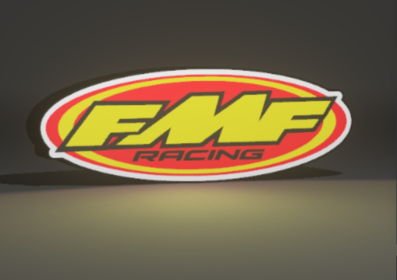 FMF RACING LOGO LED LIGHT BOX SIGN 12V LARGE 15.5\ FMF RACING LOGO LED LIGHT BOX SIGN 12V LARGE 15.5\