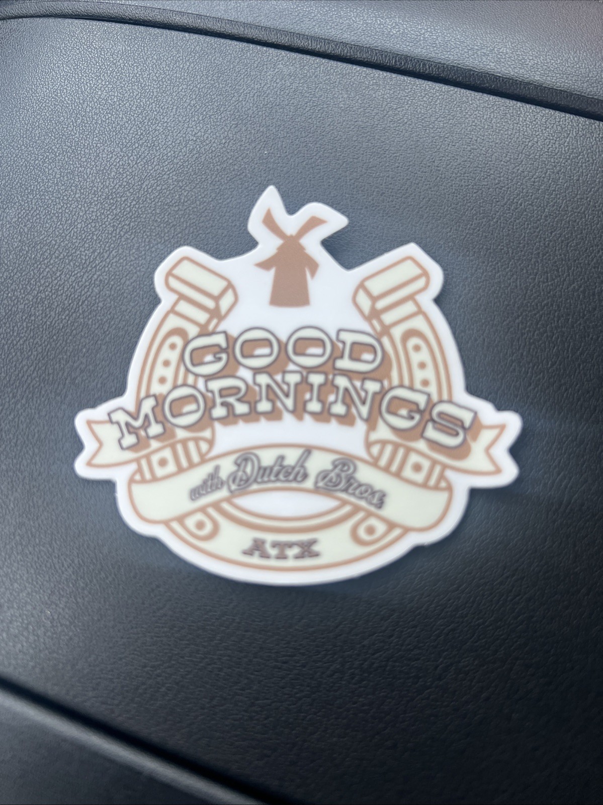 Dutch Bros Sticker Good Mornings With Dutch Bros- 10/25/2026 ATX Pop Up New