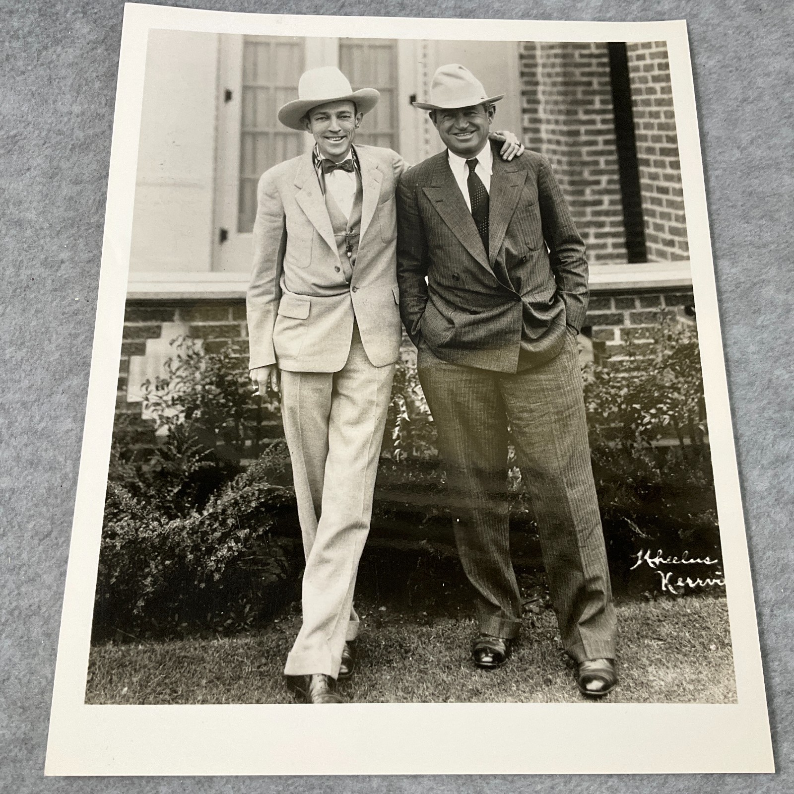 Vintage Photo Jimmie Rodgers Country Singer & Will Rogers 8x10