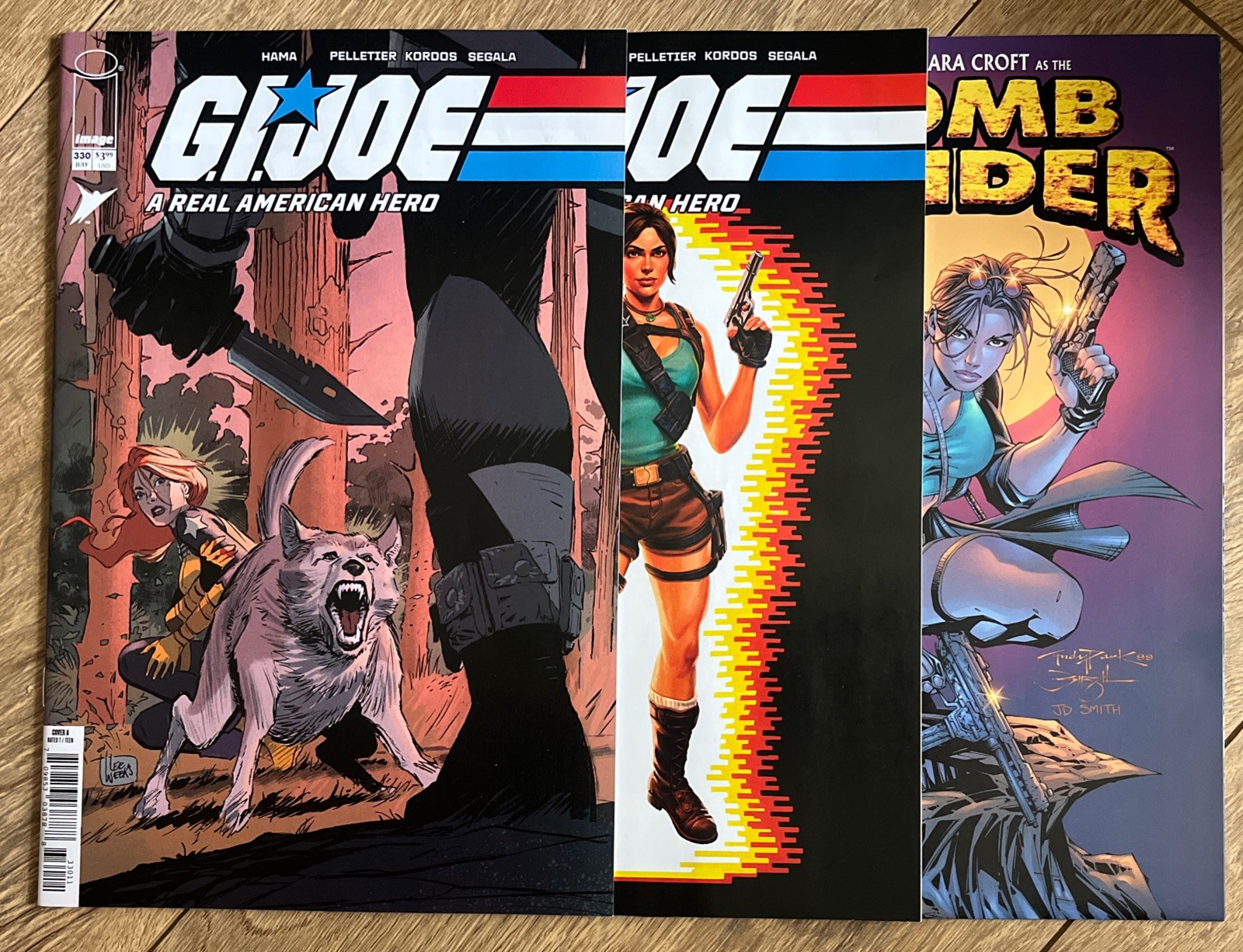 GI JOE #330 1ST PRINT + 3RD PRINT VARIANT 2026 + TOMB RAIDER #1 1999 LARA CROFT