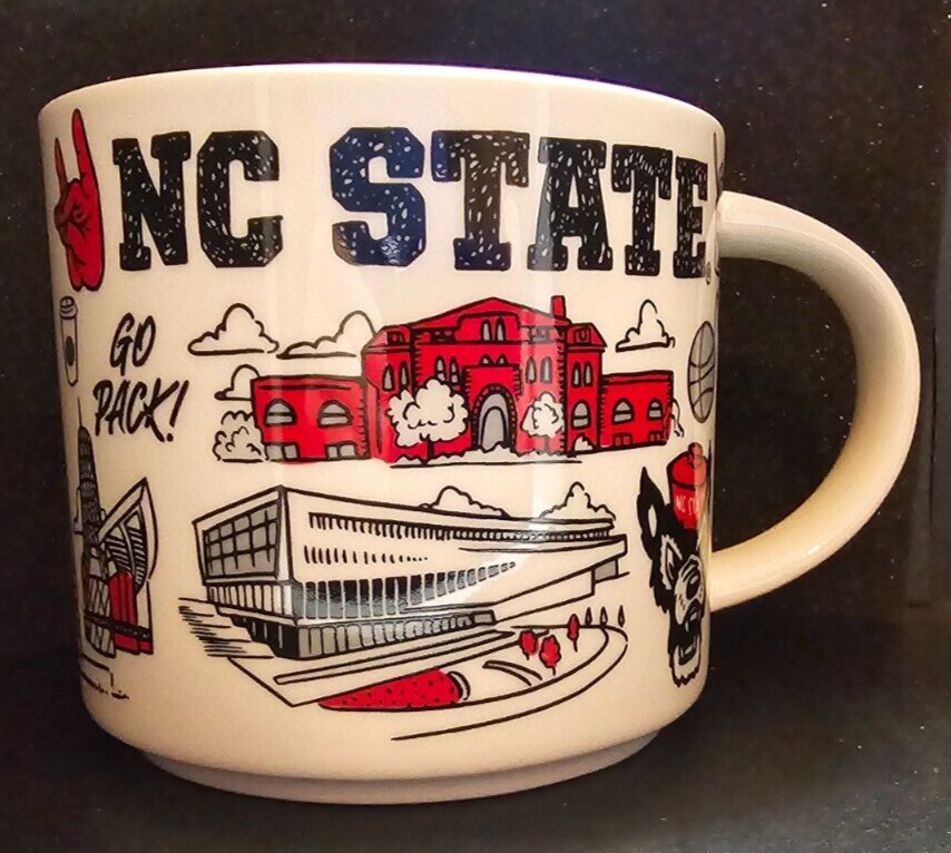 Starbucks North Carolina State University 14oz Mug NIB Campus Collection - NCSU