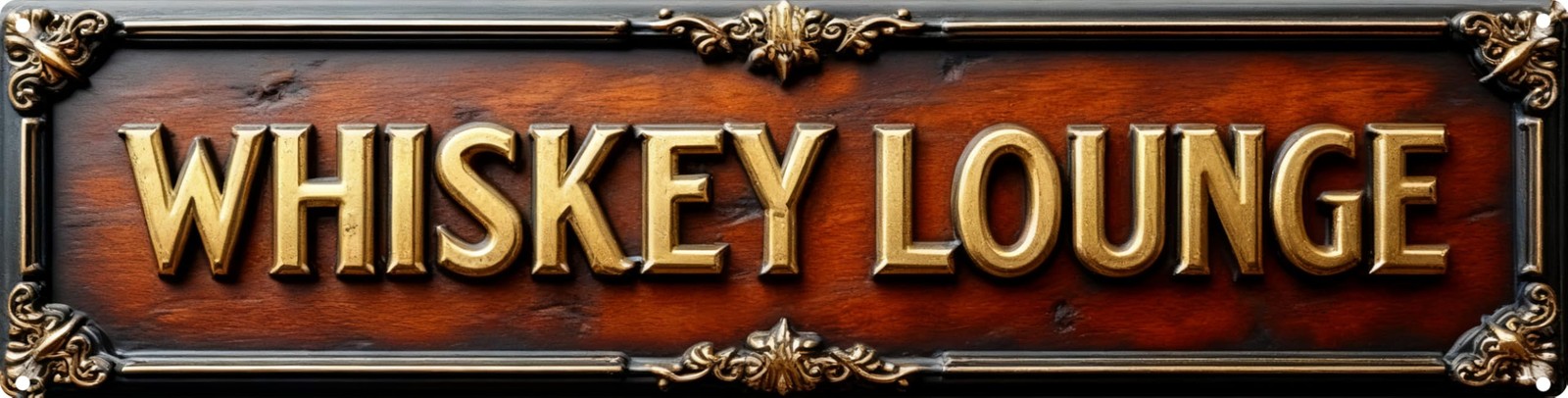 Vintage Tin Whiskey Lounge Sign Retro Metal Sign Suitable For Home Shop Bar -...
