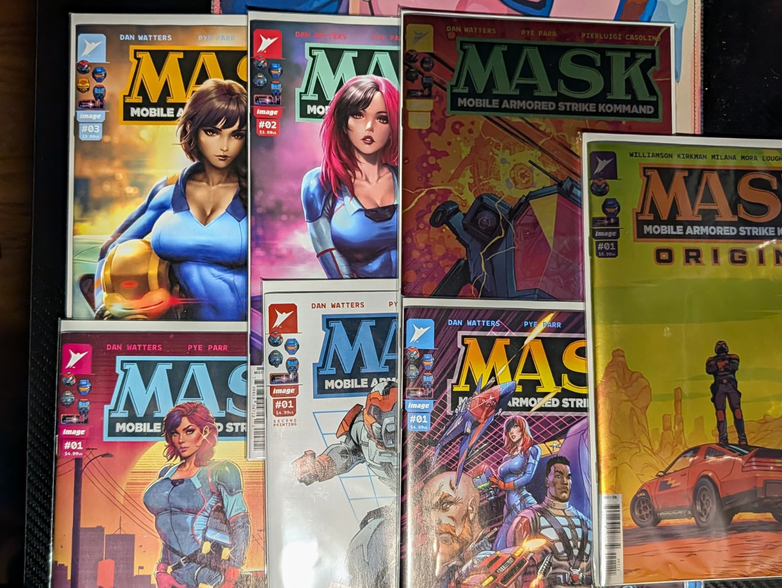 Image M.A.S.K. Mobile Armored Strike Kommand 7 Book Lot: Includes Origins Foil Image M.A.S.K. Mobile Armored Strike Kommand 7 Book Lot: Includes Origins Foil