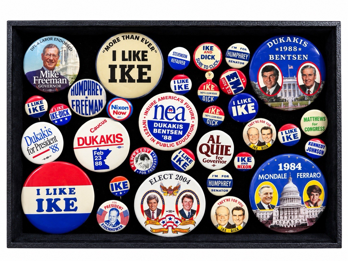Over $500 Collector Value Huge Lot of Political Pins