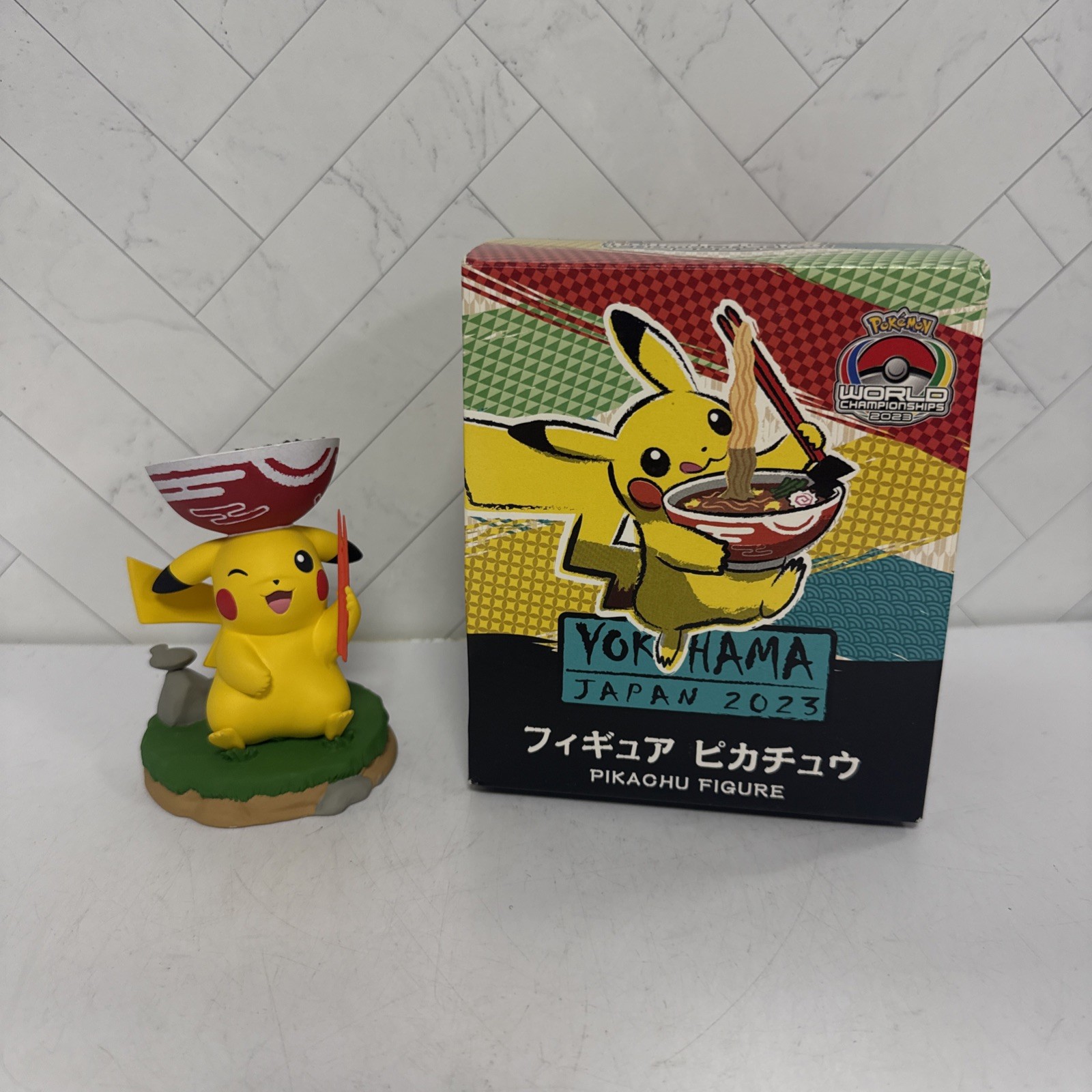 Pokemon 2023 World Championships Pikachu Figure Yokohama New in Box