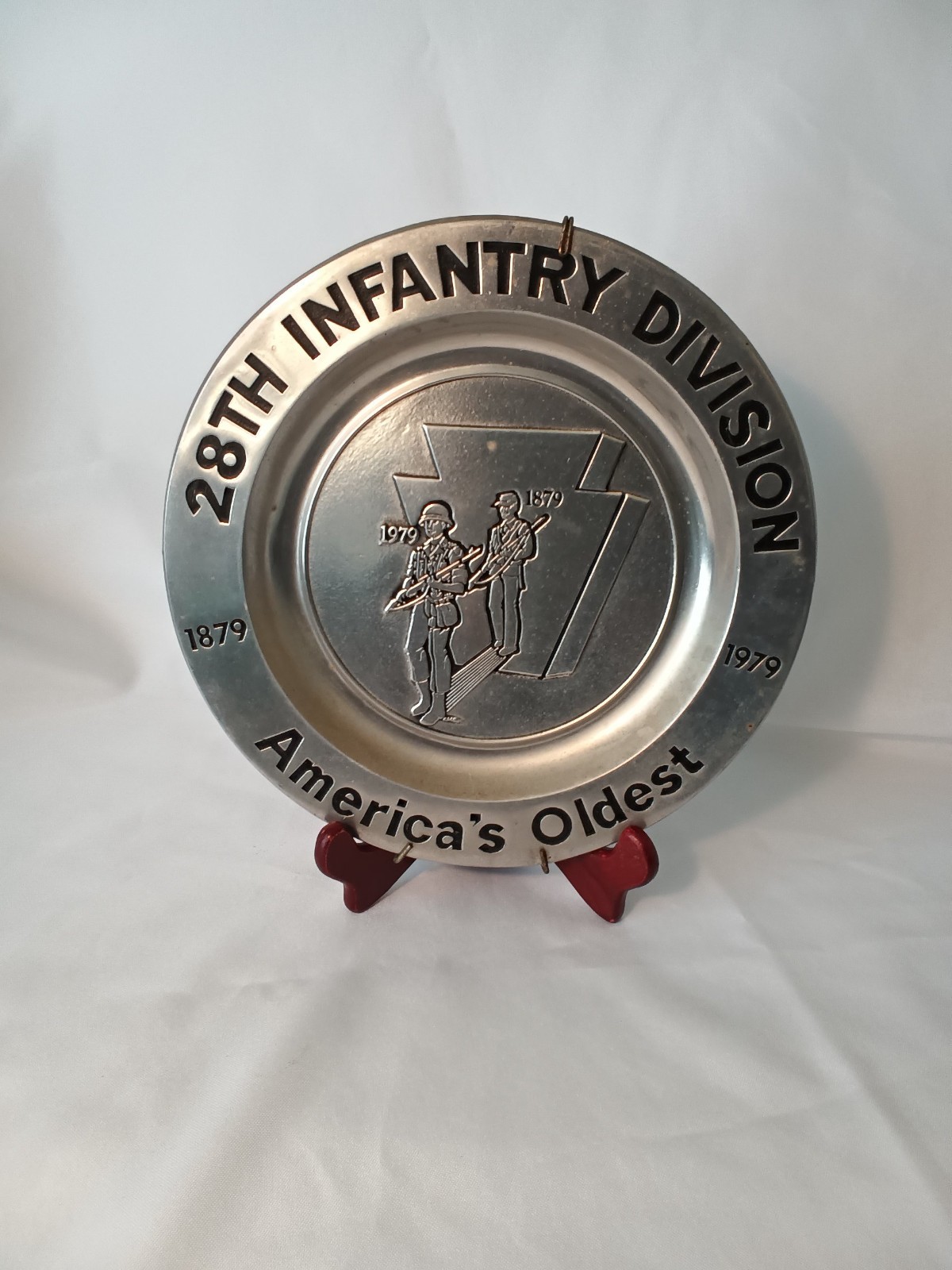 US Army 28th Infantry Division Centennial 1879-1979 Plate/Plaque Wilton
