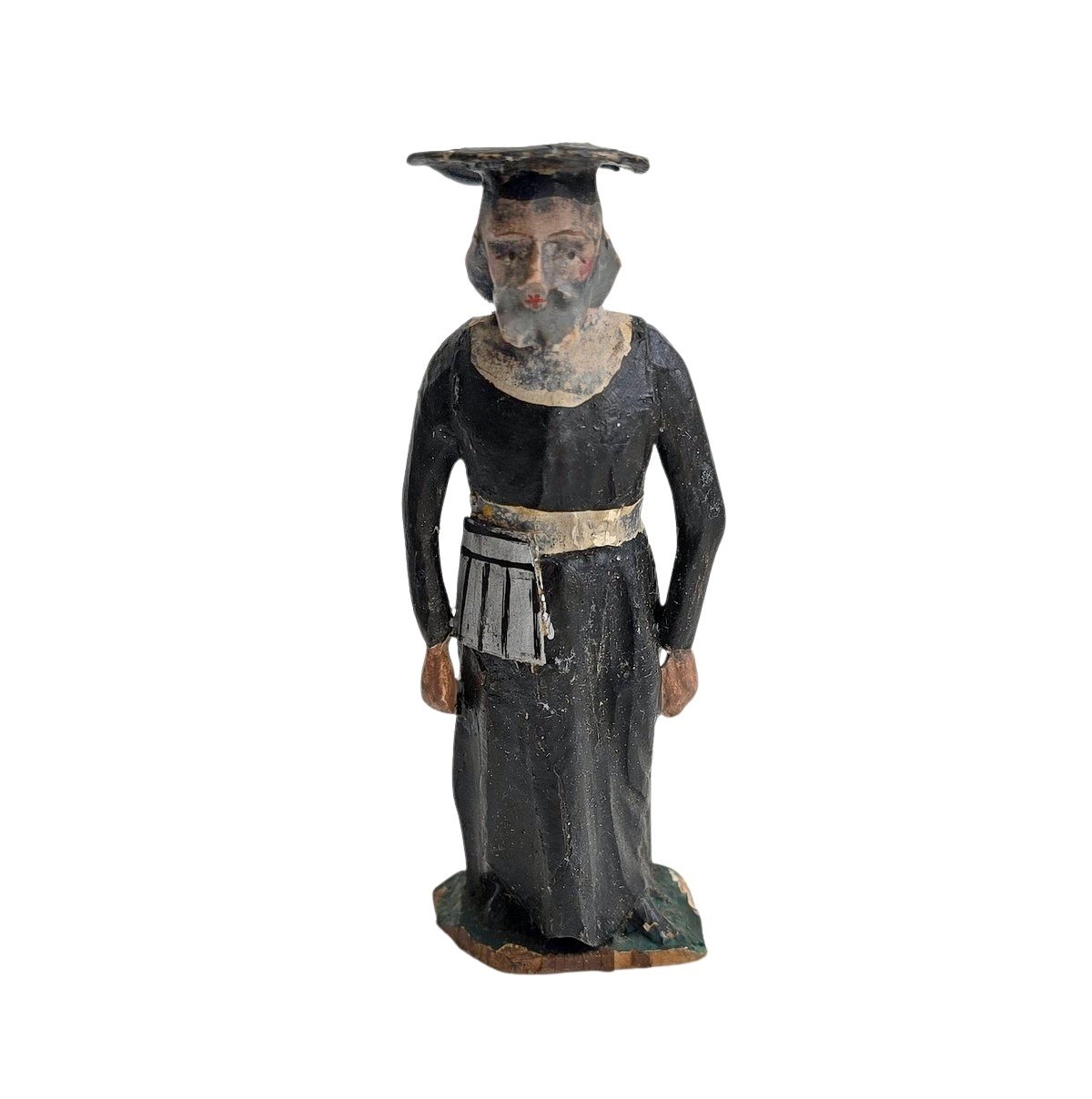 Antique Grulicher Nativity Figure, Carved Wood Circa 1900, (10 Cm) (# 18725)