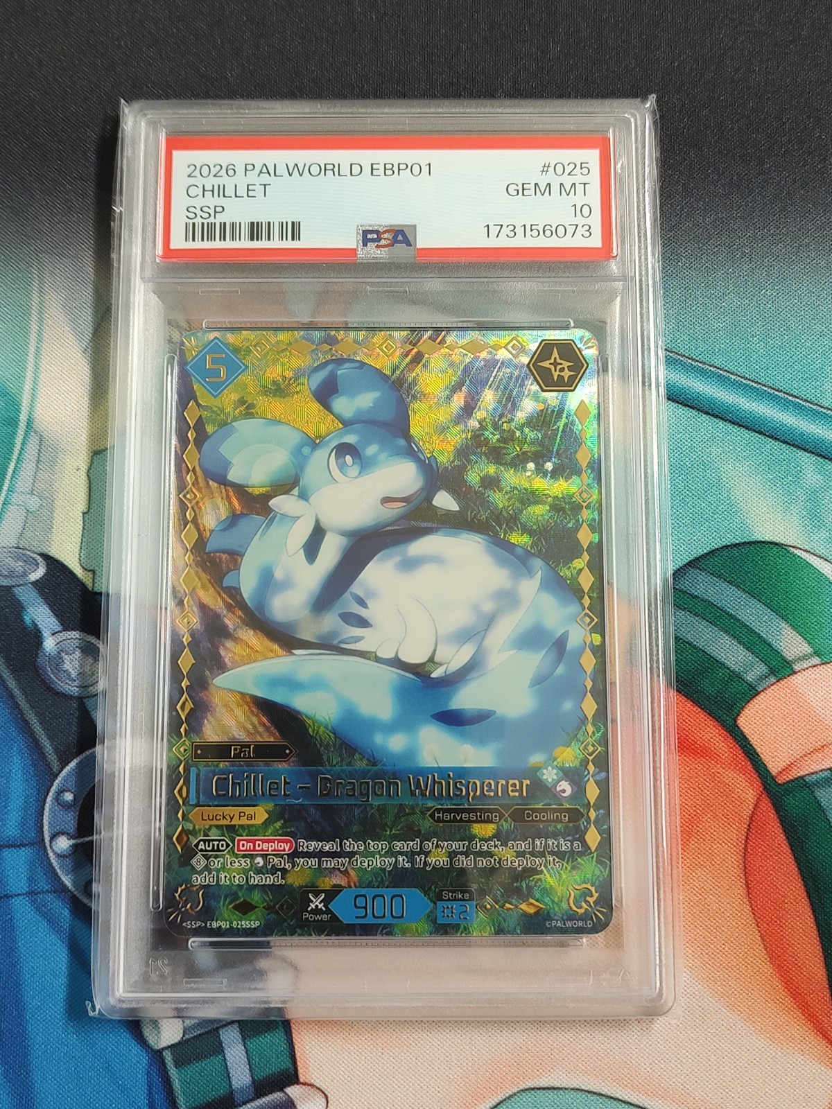 2026 PALWORLD EBP01-DAWN OF PALPAGOS SSP #025 CHILLET DRAGON WHISPERER PSA 10
