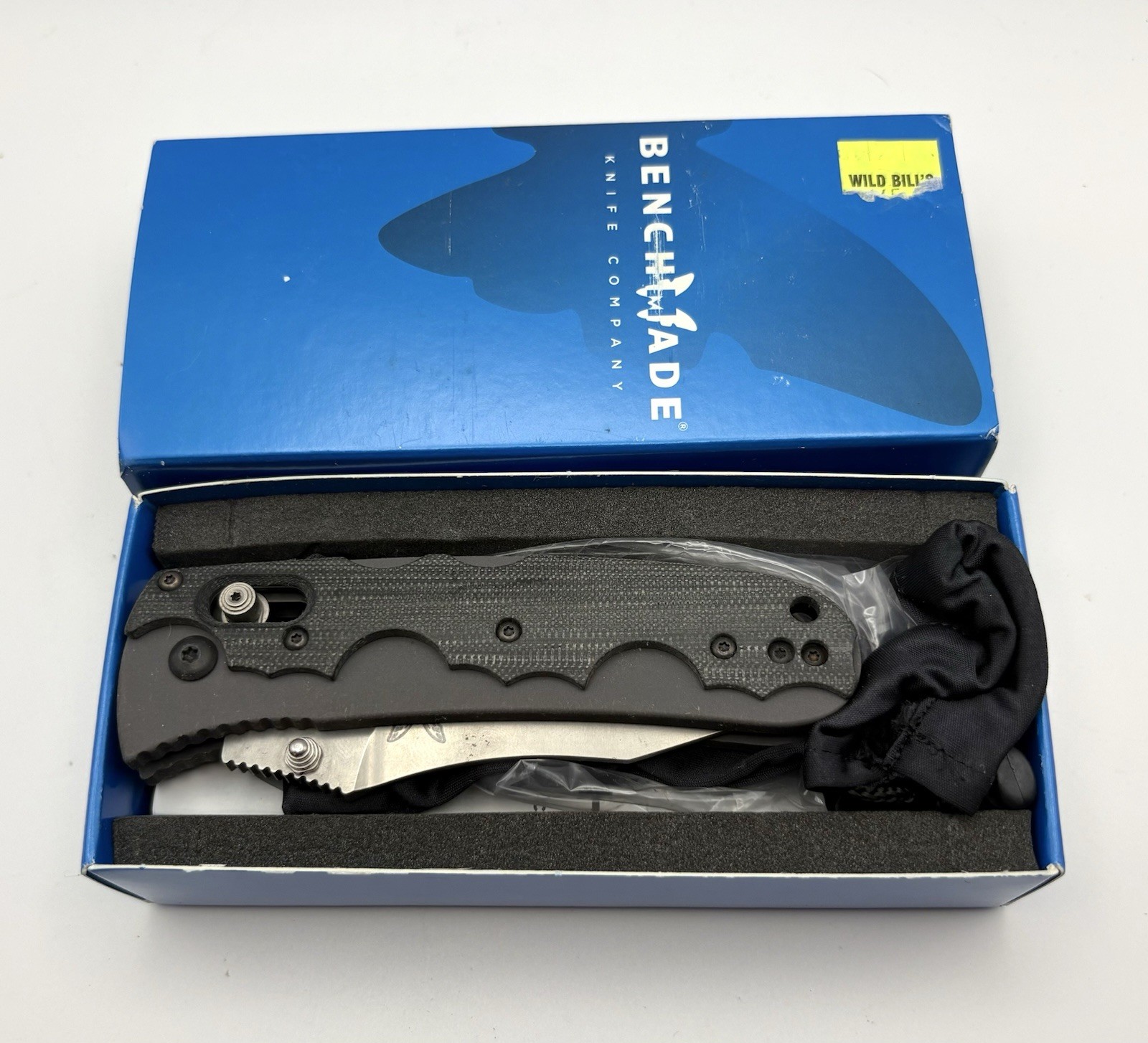 Benchmade SNODY Resistor 420S Partially Serrated Folding Knife 1st Run 923/1000