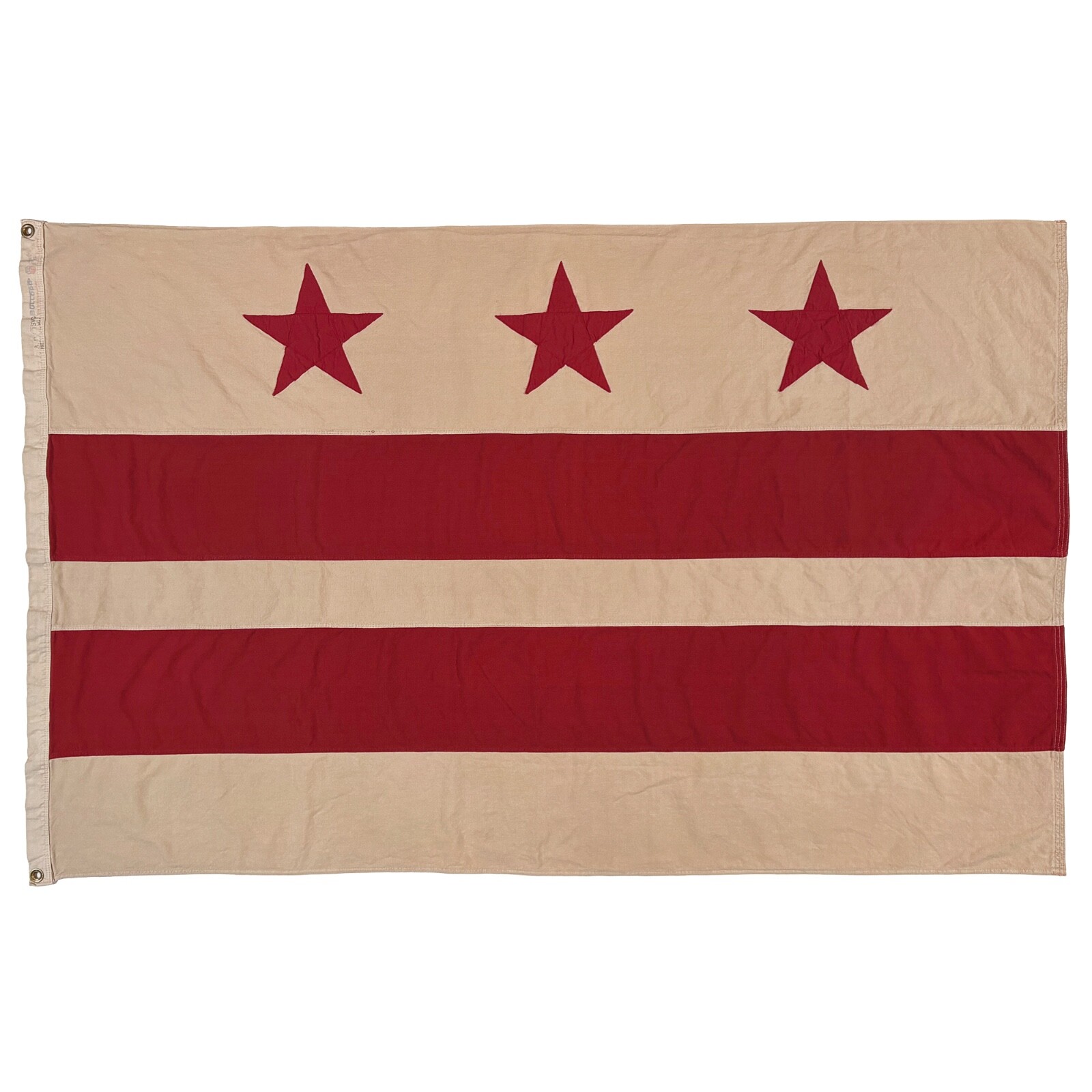 Large Vintage Cotton Sewn Washington DC Flag Cloth USA American Capital Columbia