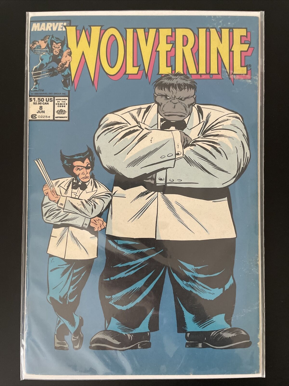 Wolverine #8 (Marvel) Wolverine & Hulk cover Newsstand