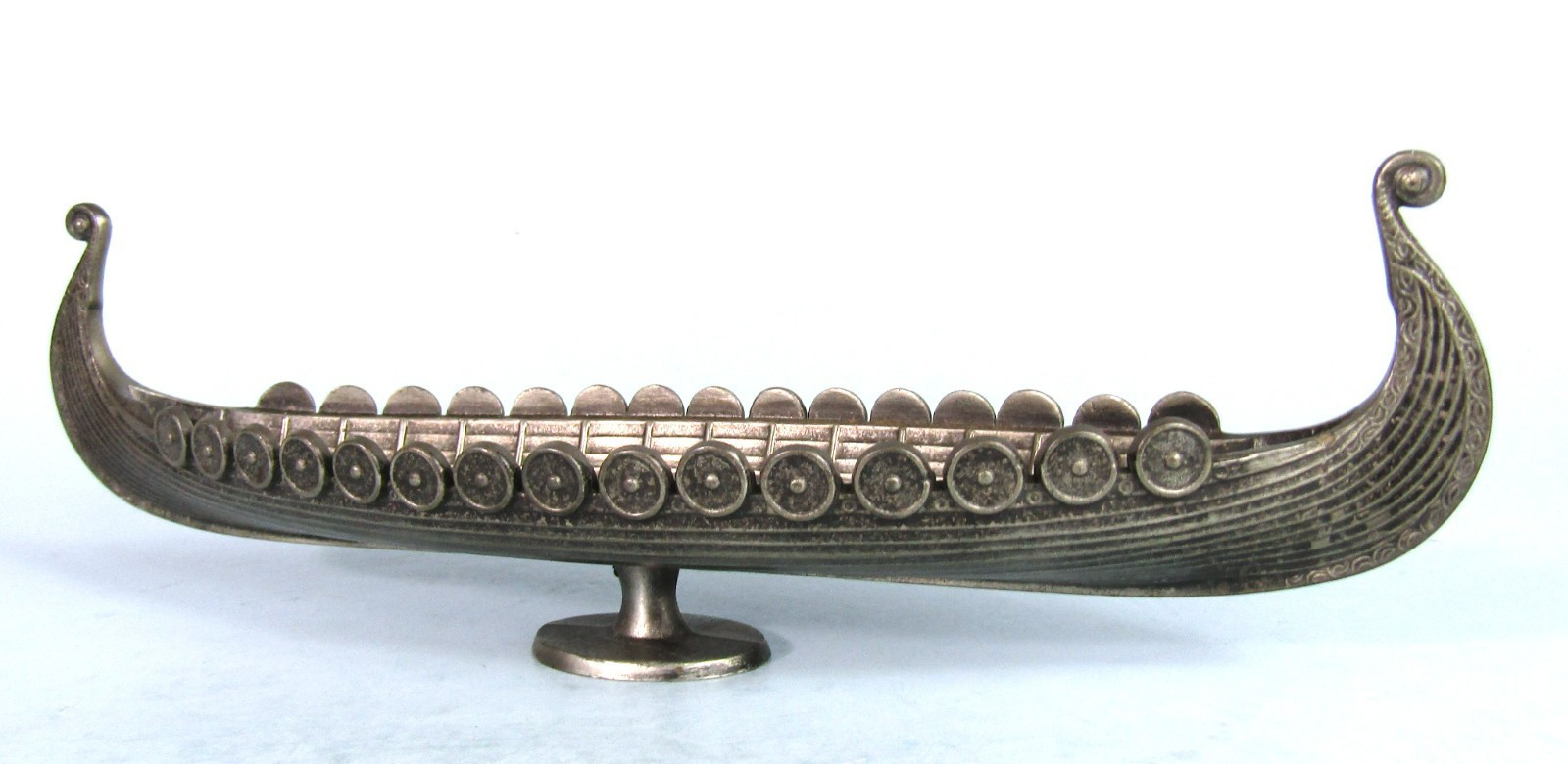 OSEBERG Viking Ship Metal Model Vintage 8