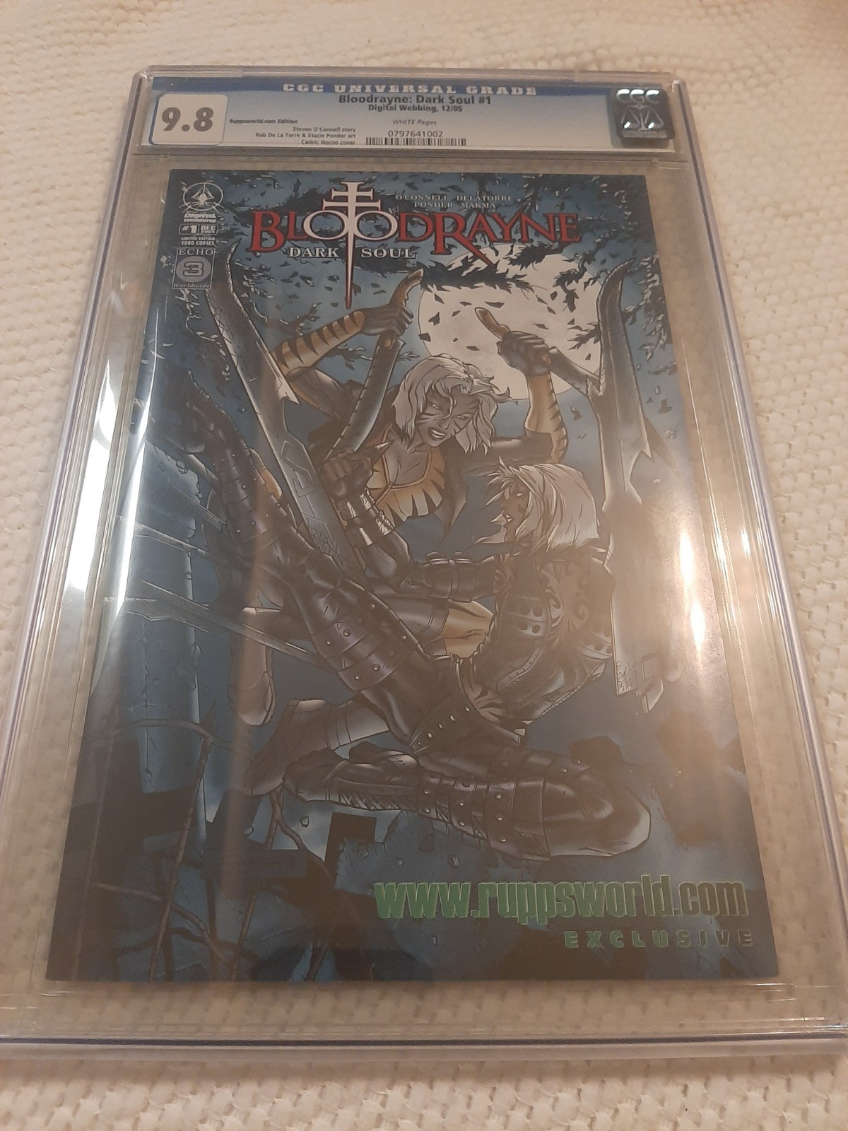 Bloodrayne: Dark Soul #1 Ruppsworld Retailer Exclusive 9.8 (Digital Webbing)