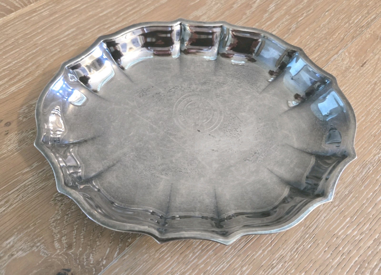 Vintage Monmouth County Horse Show Silver Plate Trinket Dish Souvenir Tray
