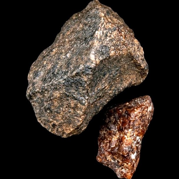 2 Pc Magnetic Mineral Rock Specimen Set - High Iron Content Stone Collectibles