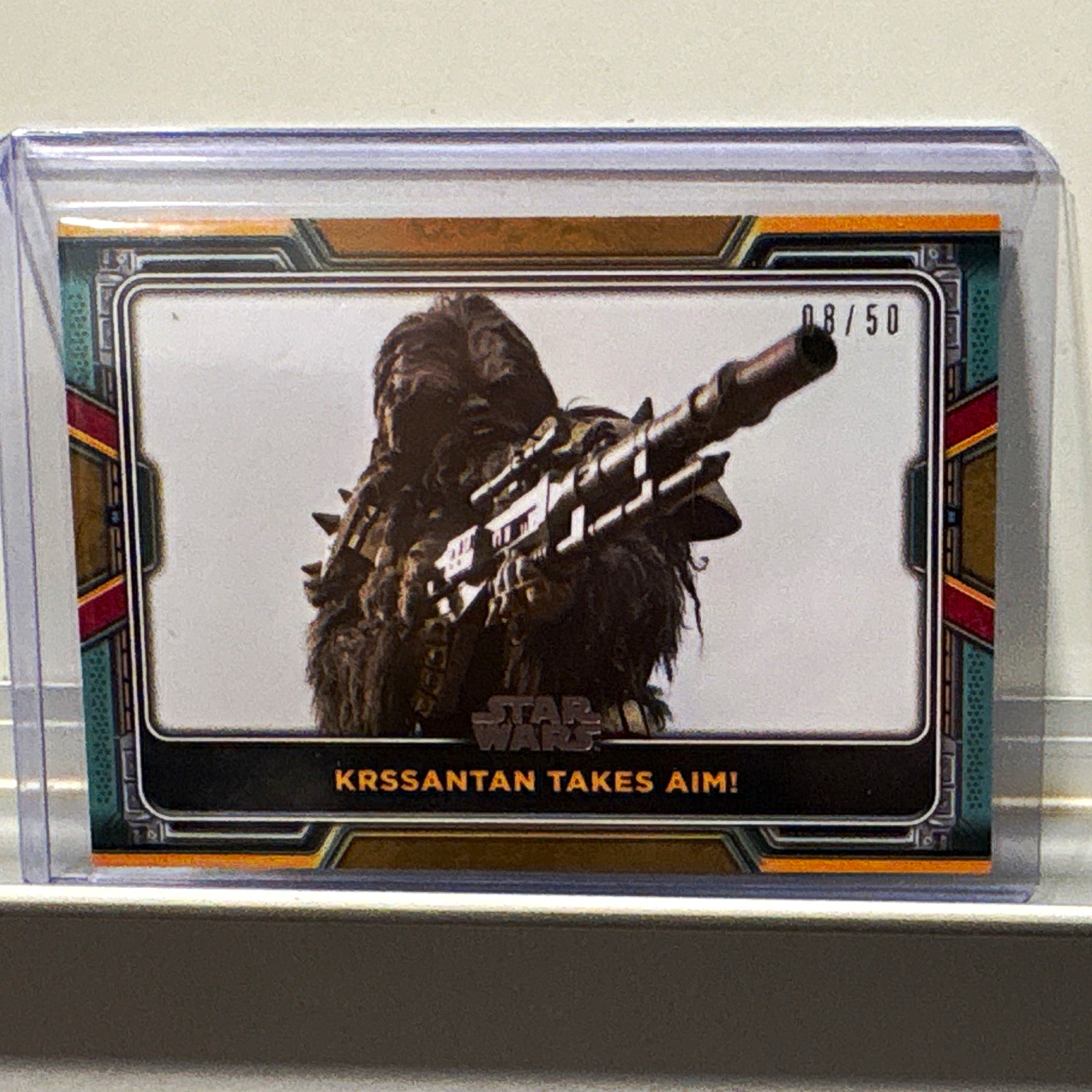 Topps 2024 Star Wars Book of Boba Fett 2014 FETT Krrsantan Takes Aim 18/50
