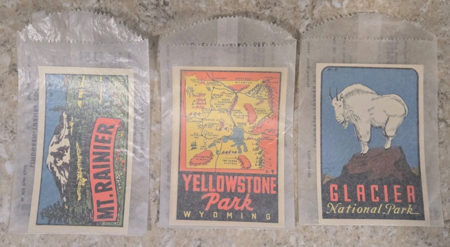 VINTAGE LINDGREN-TURNER ORIGINAL 1950s 1960s SOUVENIR TRAVEL DECALS 