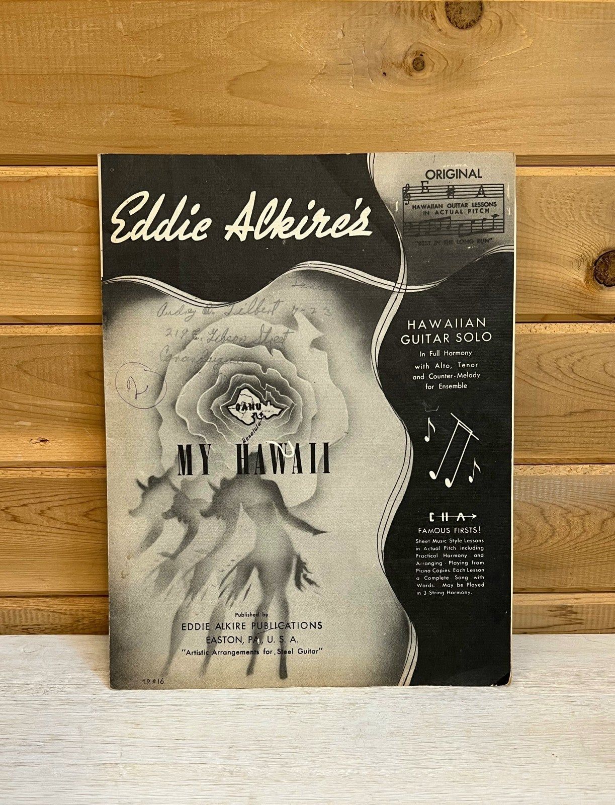 Antique Sheet Music My Hawaii Alkire\'s Hawaiian Guitar Solo 1937