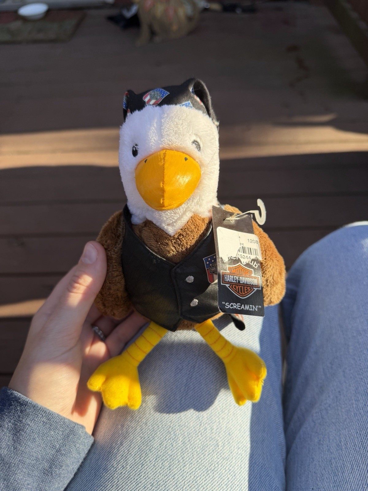 Vtg Official Licensed Harley-Davidson Eagle Plush Named Screamin,