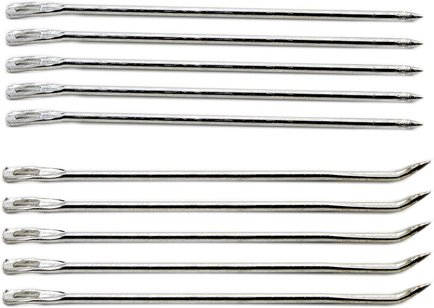 10Pcs 5.6Inch Metal Large Eye Gunny Sack Linen Burlap Packing Sewing Needle