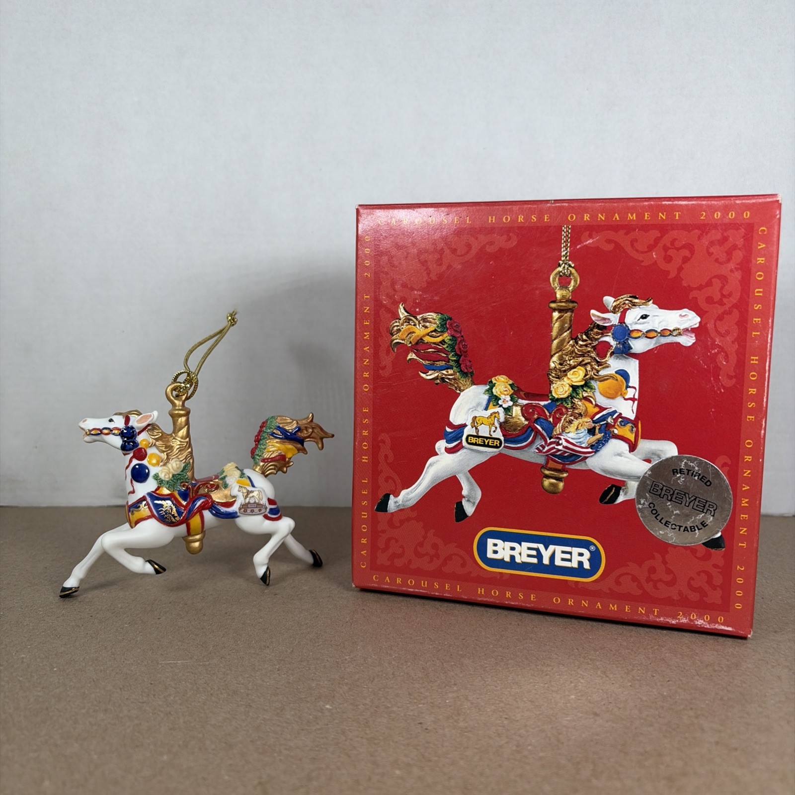 VTG 2000 Breyer Carousel Horse Ornament 700500 NIB