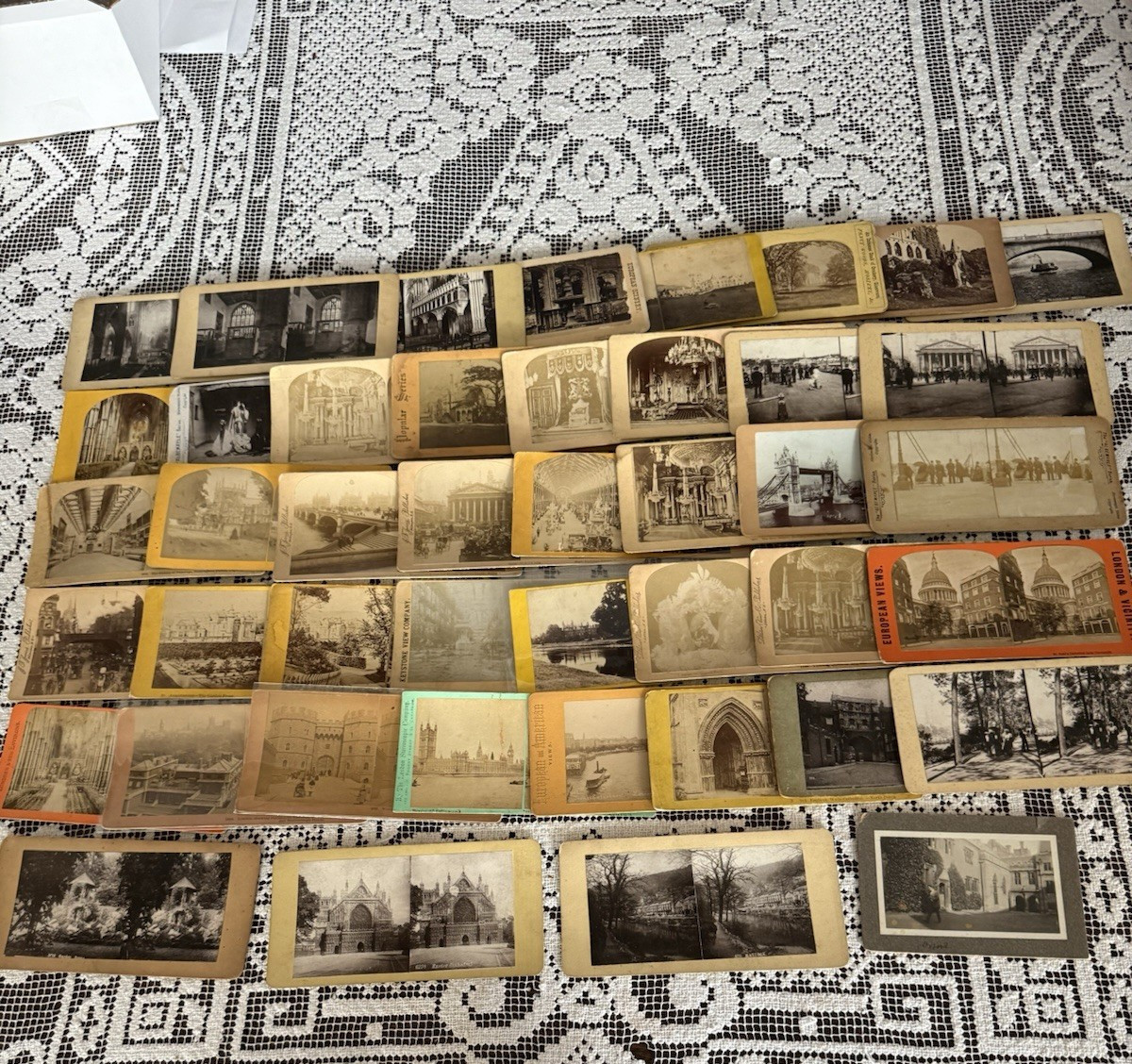 Lot of English Stereoviews (40+) Better than Usual Representation 1862 On