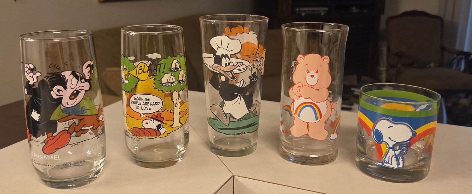 VINTAGE 1970s & 1980s FAST FOOD SODA PEANUTS PROMO COLLECTOR GLASSES LOT