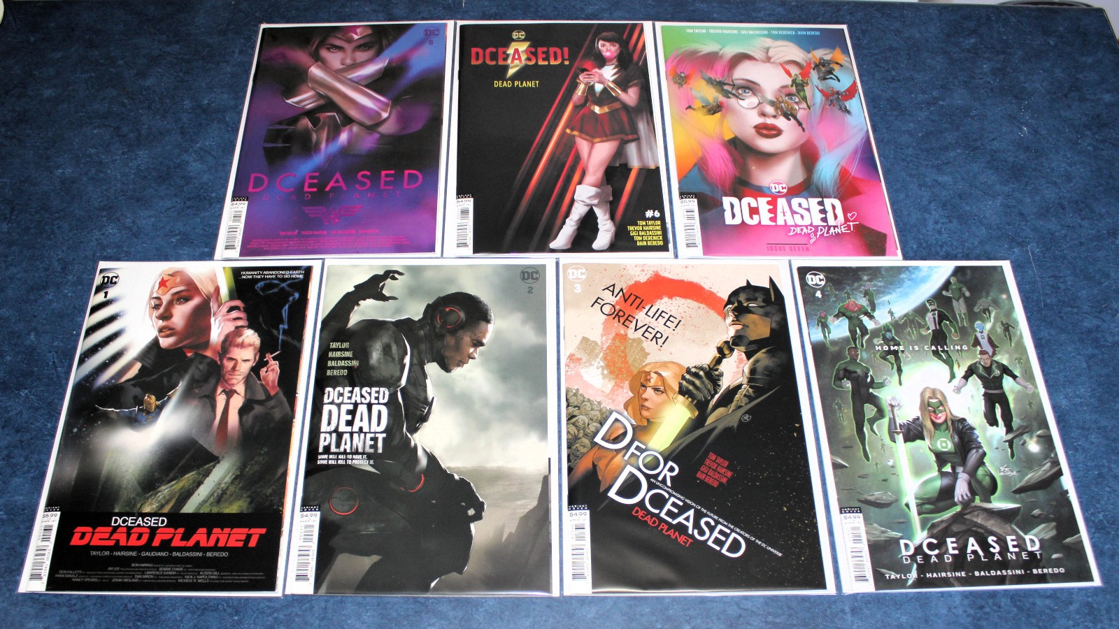 DCEASED DEAD PLANET #1 2 3 4 5 6 7 1st print VARIANT set DC COMICS 2020 zombies
