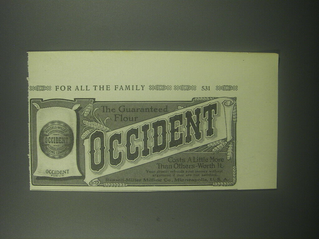 1913 Occident Flour Advertisement - The guaranteed flour
