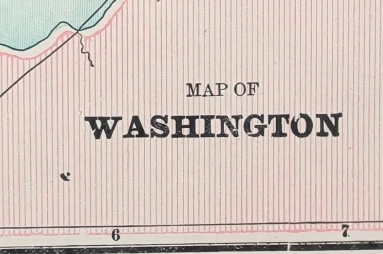 Vintage 1901 WASHINGTON DC Map 14